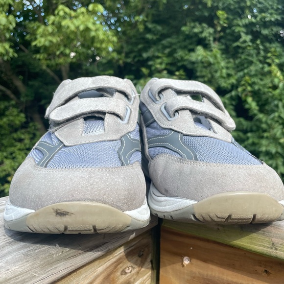 SAS Journey Mesh Hook & Loop Gray White Sneaker Men’s Size 10 - Made in the USA - Picture 4 of 5